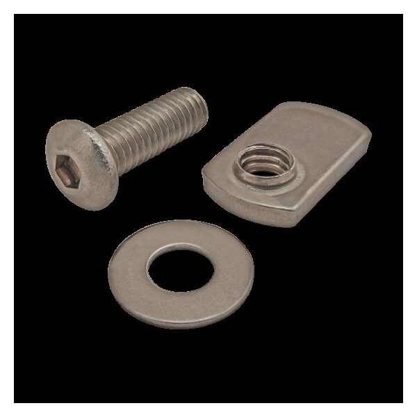 80/20 5/16"-18 Socket Head Cap Screw, Button, Plain Stainless Steel, 1 in Length 3632 - main