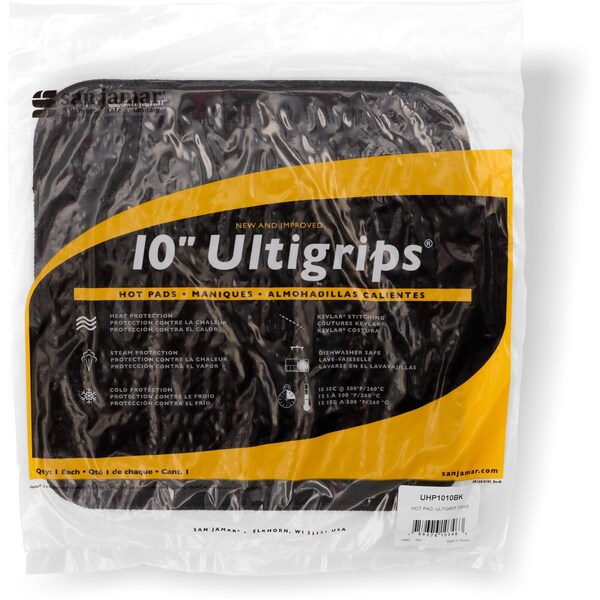 Ultigrips Ultigrips Hot Pad, -109to500 deg F, 10x10" UHP1010BK - main