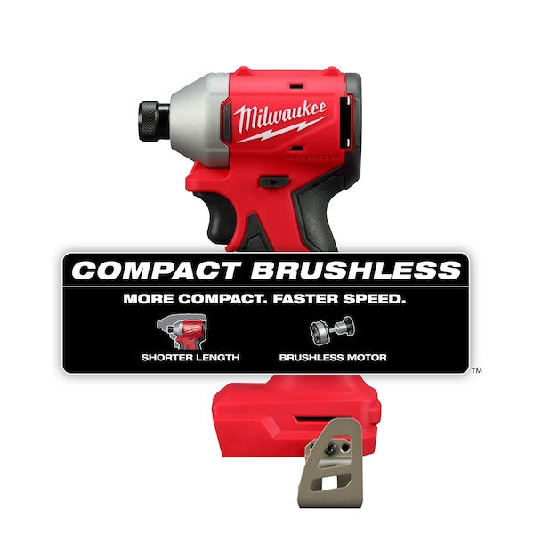 Milwaukee Tool M18 Compact Brushless 1/4