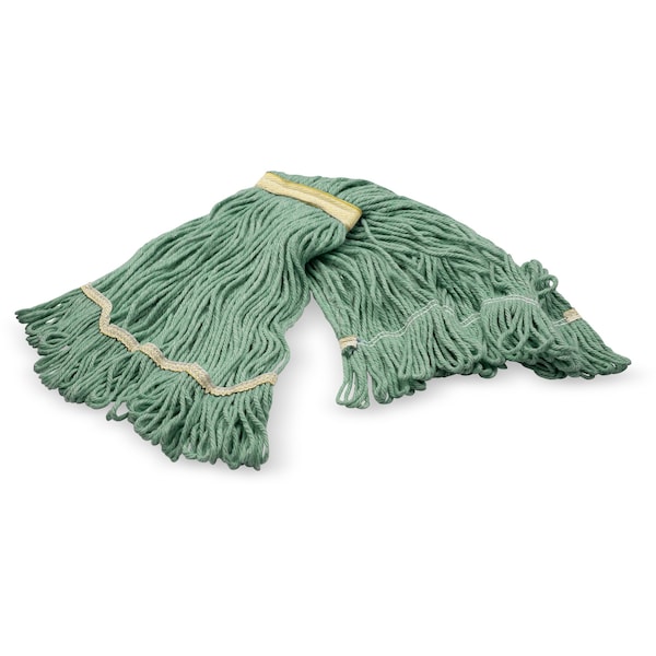 Carlisle Foodservice Small Looped End Mop, Green W/ Yellow Band, 369411B09 369411B09 - main