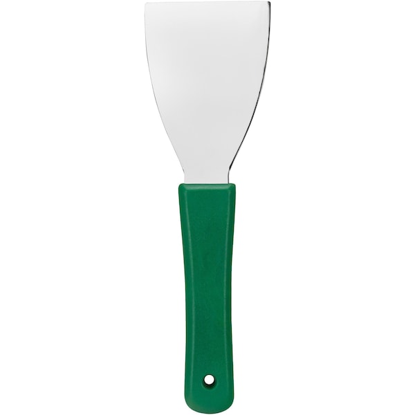Carlisle Foodservice Steel Handheld Scraper 3", Green 40130EC09 - main
