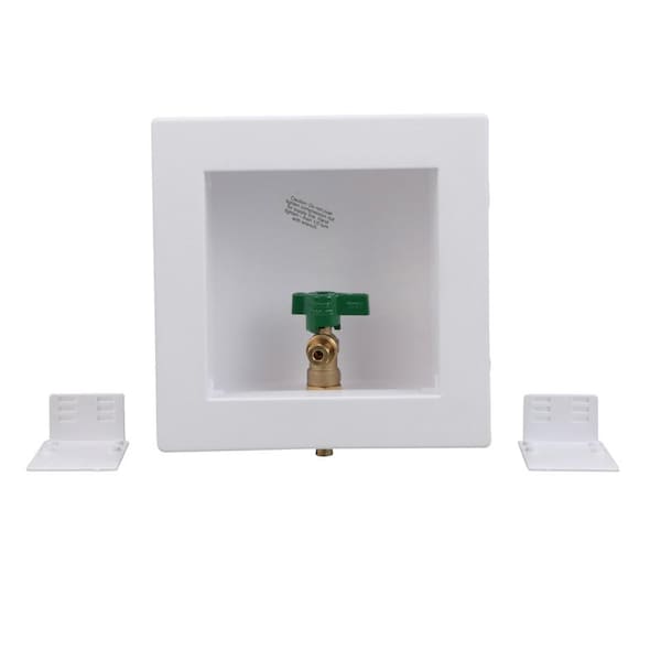 Oatey Ice Maker Box, 1/4 Turn Pex Standard Ll 39158 Zoro