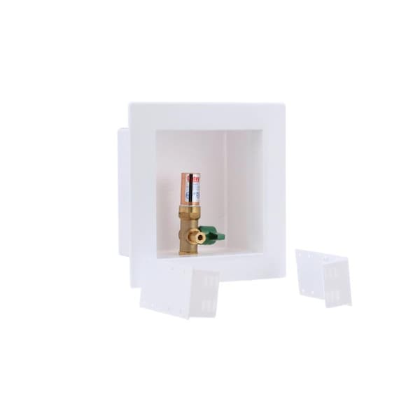 Oatey Ice Maker Box, 1/4 Turn, Standard, F1960, LL 39150 Zoro