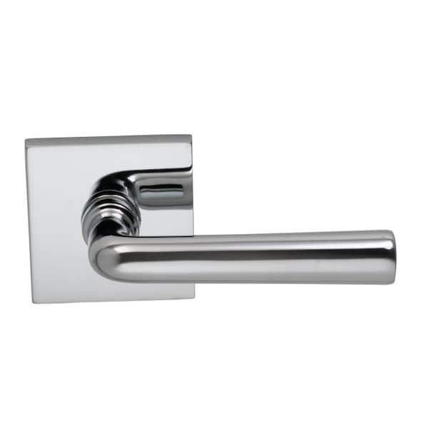 Omnia Lever Square Rose Priv 2-3/4" BS T 1-3/8" Doors Bright Chrome 368 368S/00A.PR2 - main