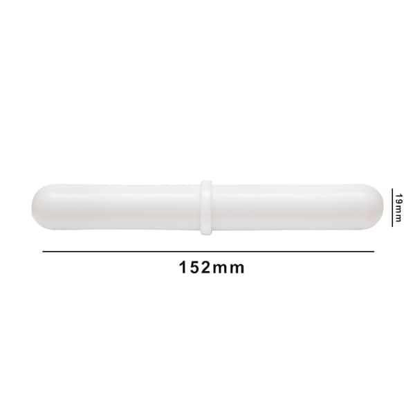 Bel-Art Bel-Art Spinbar Giant Magnetic Stir Bar: 152 x 19mm, White, Pivot Ring F37122-0006 - main