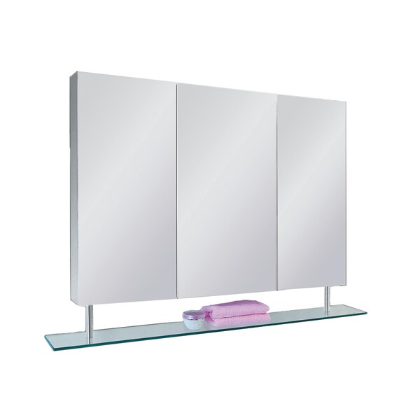 Ketcham 38" x 26" Stainless Steel Surface Mounted with Shelf Medicine Cabinet 3722-SH