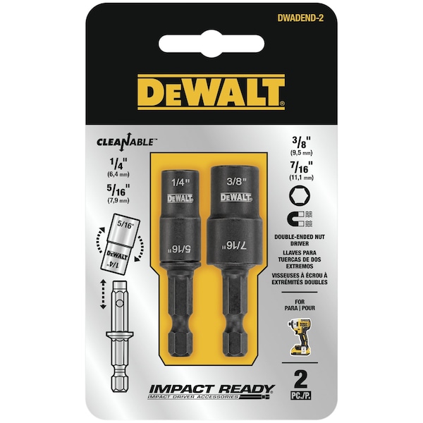 Dewalt Double Ended Detachable Nut Driver DWADEND2 Zoro