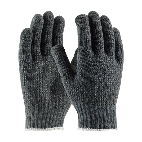 Pip Coated Gloves, PVC, Dot, Double-Sided, Gray, S 12 PK 37-C500PDD/S - main