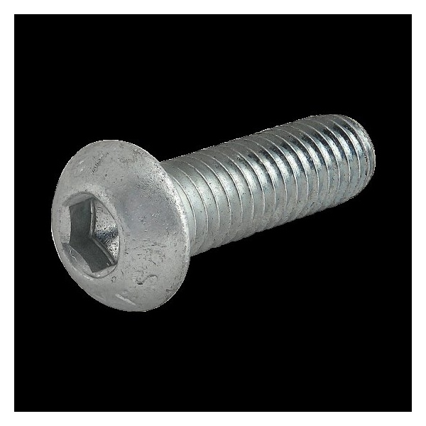 80/20 M6-1.00 Socket Head Cap Screw, Button, Zinc Plated Steel, 20 mm Length 3808 - main