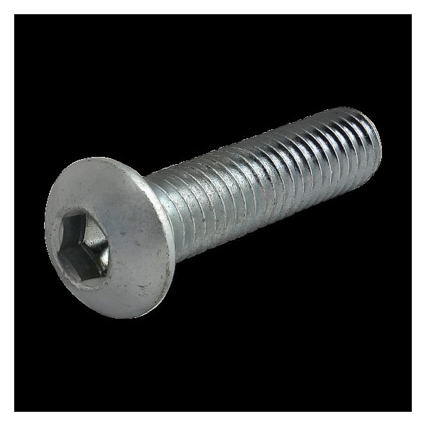 80/20 M6-1.00 Socket Head Cap Screw, Button, Zinc Plated Steel, 25 mm Length 3809 - main