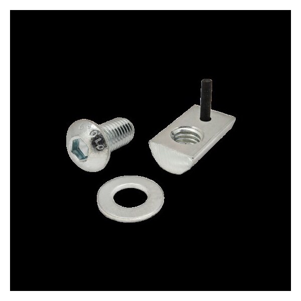 80/20 M8-1.25 Socket Head Cap Screw, Button, Bright Zinc Plated Steel, 16 mm Length 3832 - main