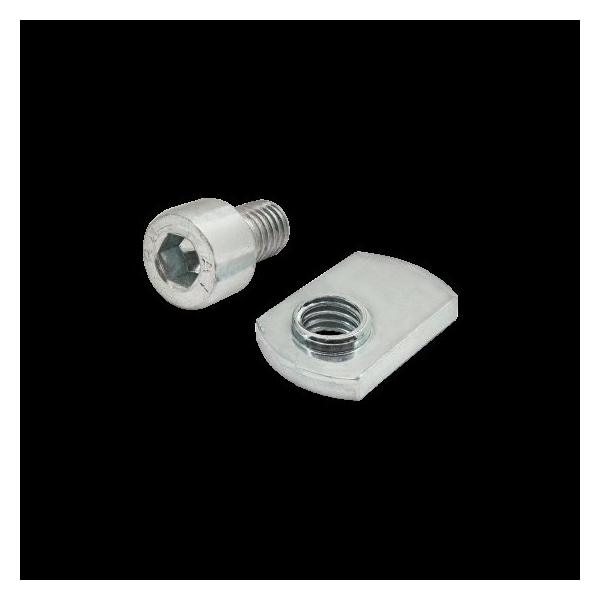 80/20 M8-1.25 Socket Head Cap Screw, Bright Zinc Plated Steel, 12 mm Length 3834 - main