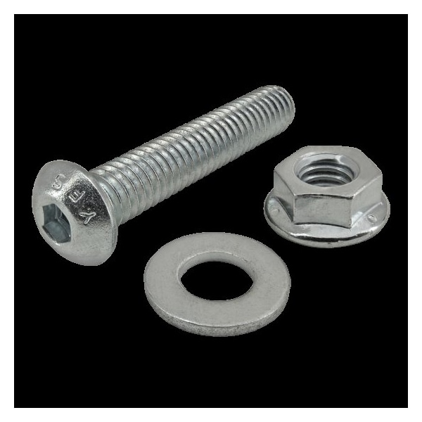 80/20 5/16"-18 Socket Head Cap Screw, Button, Bright Zinc Plated Steel, 1-3/4 in Length 3971 - main