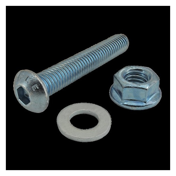 80/20 M8-1.25 Socket Head Cap Screw, Button, Blue Zinc Plated Steel, 45 mm Length 3974 - main