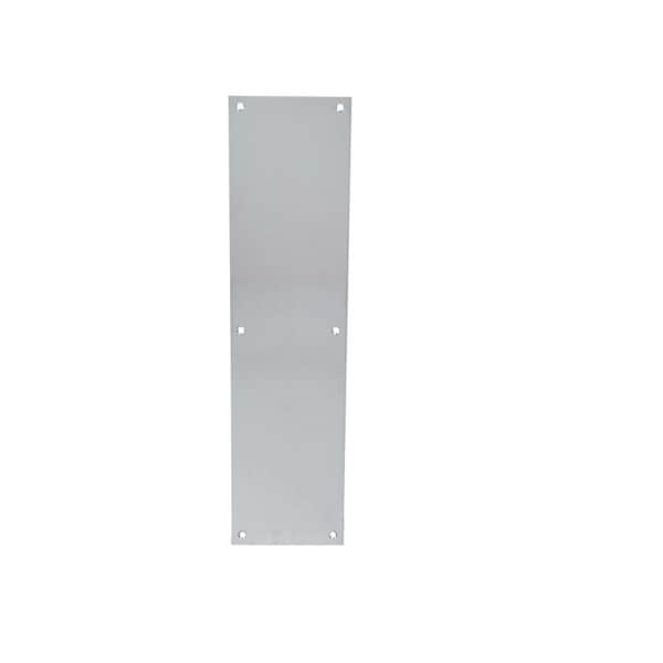 Trimco Square Corner Push Plate Satin Stainless Steel 8"x16" 1001-11.630 - main