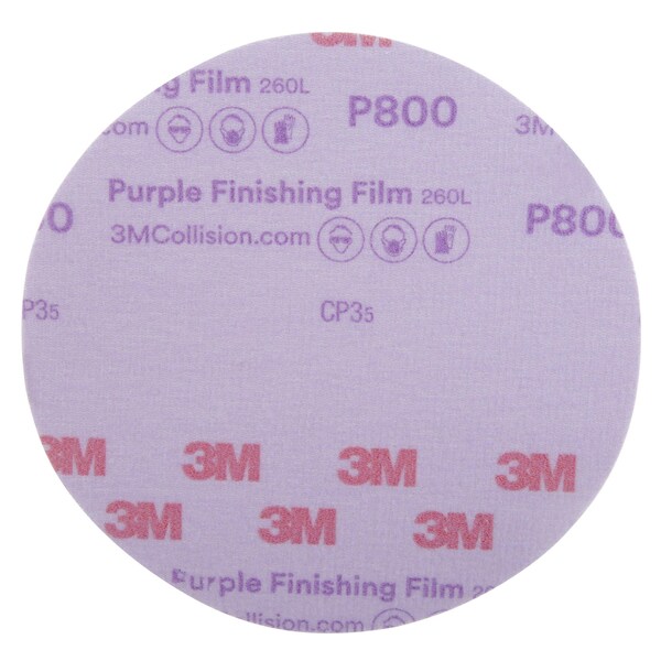 3M Hookit Prpl FinishFilm Dsc, 30670, 6, PK200 30670 - main