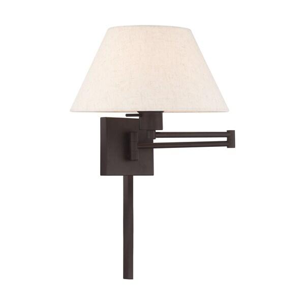 Livex Lighting Swing Arm Wall Lamps 1 Light Bronze Swin 40038-07 - main