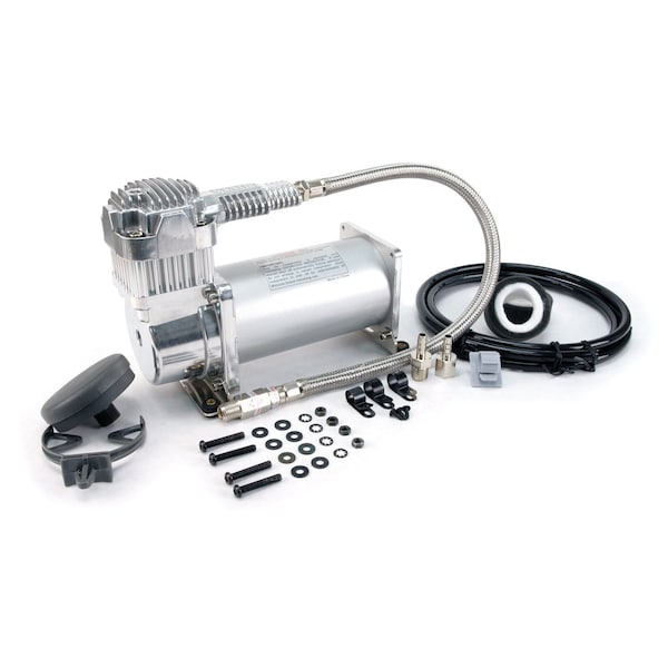 Viair Silver Compressor Kit, 12V, 33Prcnt Duty, S, Free Air CFM at 90 PSI - Air Compressor: 1.00 40040 - main