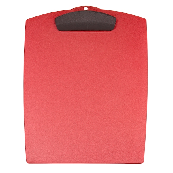 Storex Hard Poly Clipboard, Letter, Red, PK12 40115B12C - main