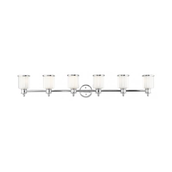 Livex Lighting Polished Nickel Vanity Sconce, 6 Light 40216-35 - main