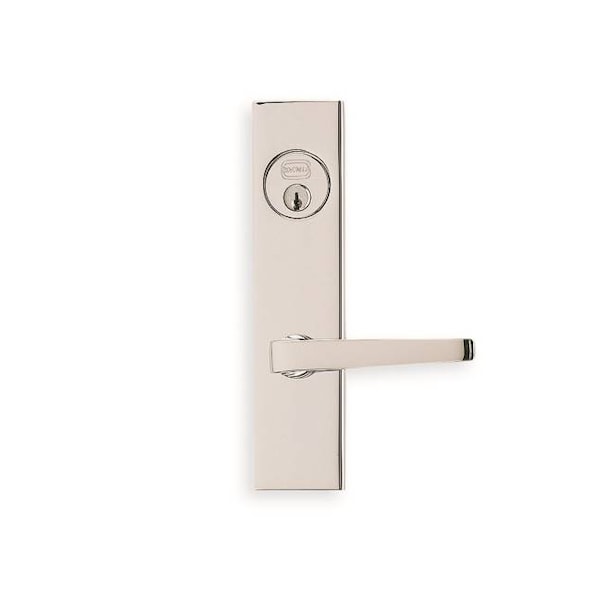 Omnia LH 36 LVR 4000 Plate SGL CYL 2-1/2" Backset Mortise Lock Bright Chrome 4036A0025L2 - main