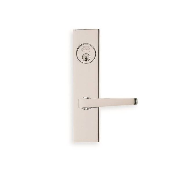 Omnia RH 36 LVR 4000 Plate DBL CYL 2-1/2" Backset Mortise Lock Bright Chrome 4036AC0025R2 - main