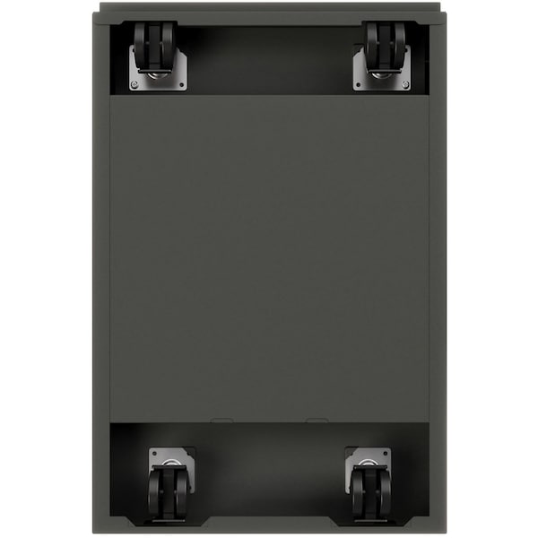 Lorell 15" W 2 Drawer Ff Mobile Pedestal FileLetter20", Charcoal, Letter LLR66910 - main