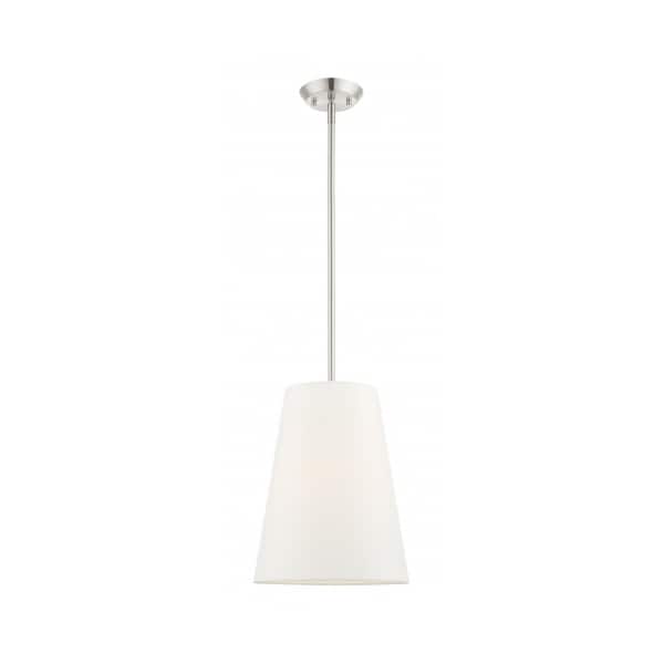 Livex Lighting Brushed Nickel Pendant, 1 Light 40567-91 - main