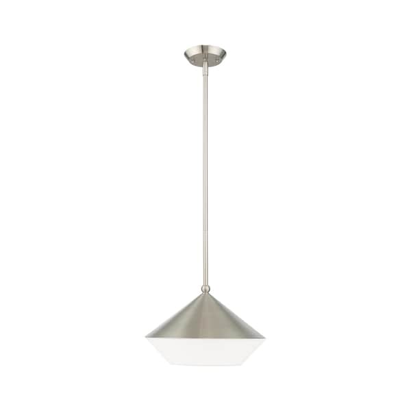 Livex Lighting Stockholm 1 Light Brushed Nickel Mini Pe 40685-91 - main