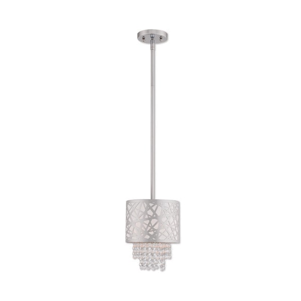 Livex Lighting Allendale 1 Light Polished Chrome Mini Pendant 40754-05 - main