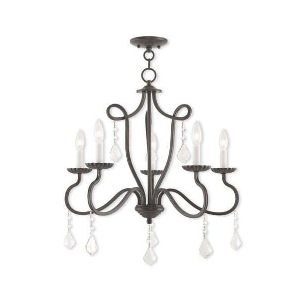 Livex Lighting Callisto 5 Light English Bronze Chandeli 40775-92 - main