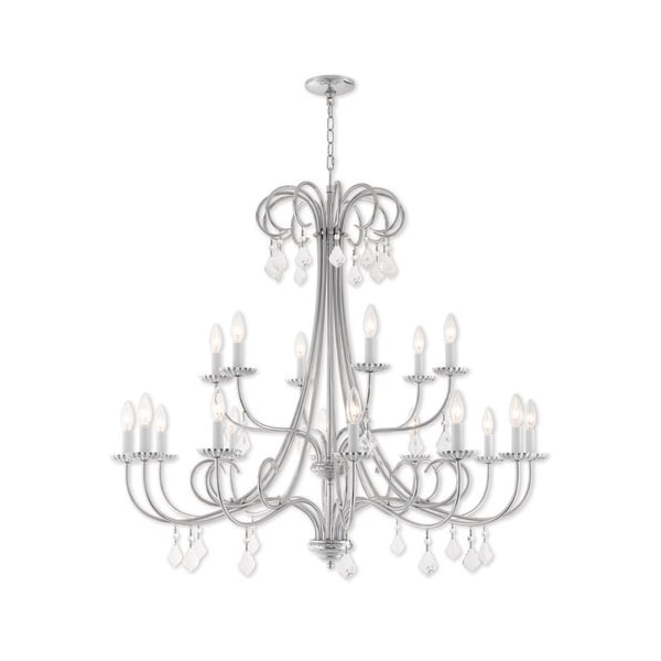 Livex Lighting Daphne 18 Light Polished Chrome Foyer Chandelier 40870-05 - main