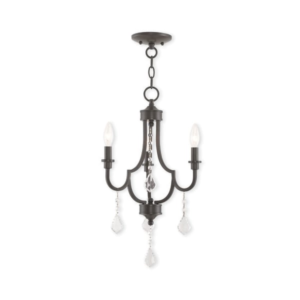 Livex Lighting Glendale 3 Light English Bronze Mini Chandelier 40883-92 - main