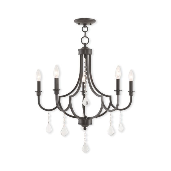 Livex Lighting Glendale 5 Light English Bronze Chandelier 40885-92 - main