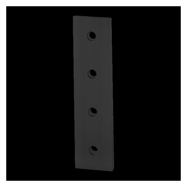 80/20 Black 40 S 4 Hole Joining Strip 40-4305-BLACK - main