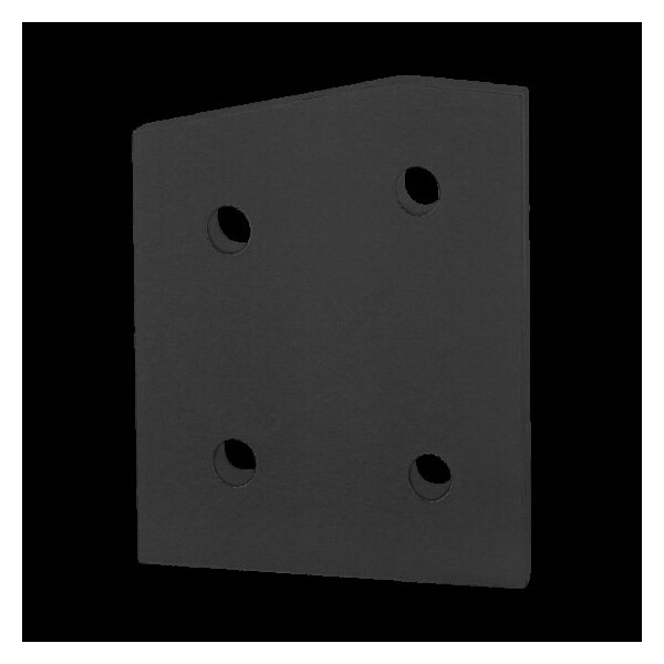80/20 Blk 40S 4 Hole 15 Deg Angle Joining Plt 40-4316-BLACK - main