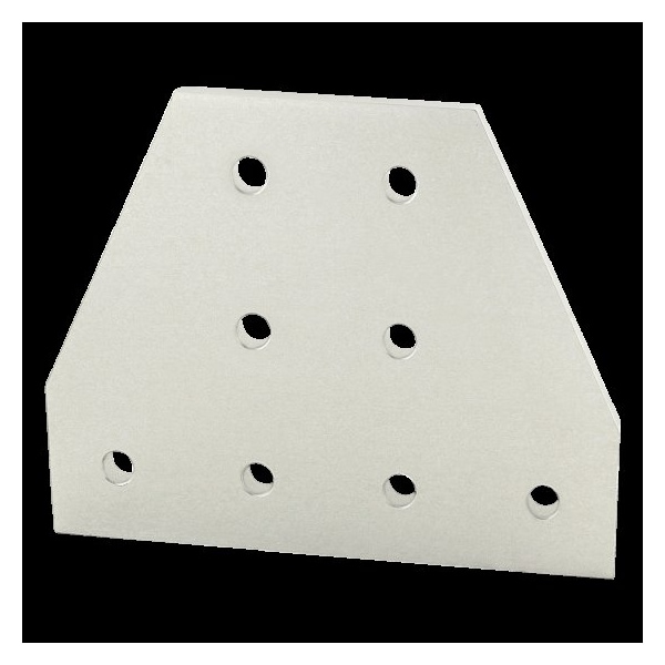 80/20 TeeJoiningPlate, Alum, Silver, 120mm, 6mm 40-4355 - main