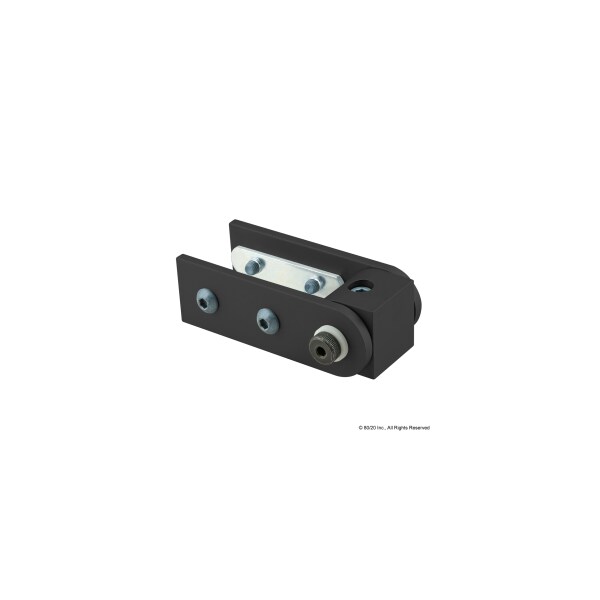 80/20 Black 40 S Rt Angle 90 Deg Living Hinge 40-4429-BLACK - main