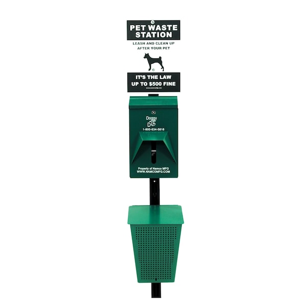 Namco Manufacturing Doggy Do Pet Waste Station Complete, Pole Not Included 2129 - main