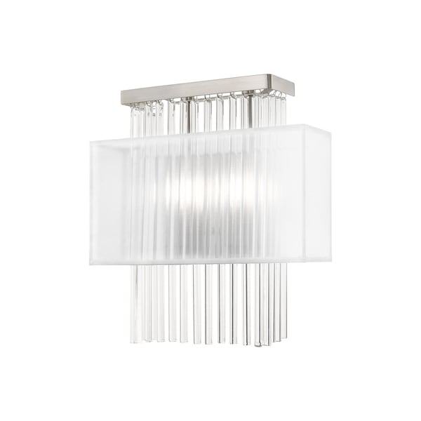 Livex Lighting Alexis 2 Light Brushed Nickel ADA Wall Sconce 41148-91 - main