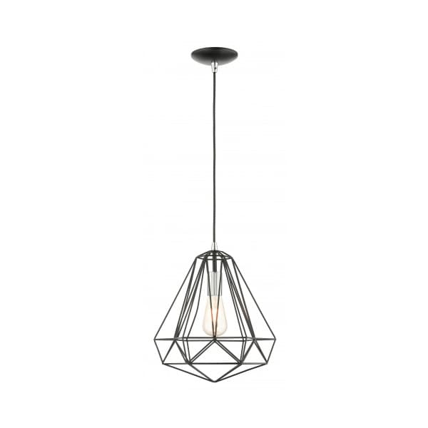 Livex Lighting Shiny Black Pendant, 1 Light 41324-68 - main