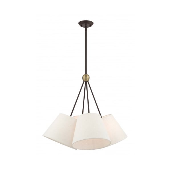 Livex Lighting Bronze with Antique Brass Accents Chande 41384-07 - main