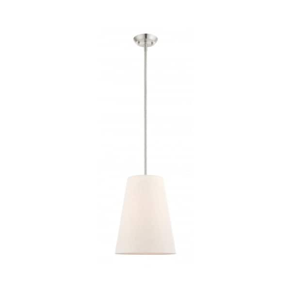 Livex Lighting Brushed Nickel Pendant, 1 Light 41387-91 - main