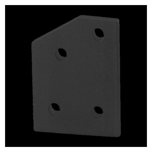 80/20 Angle Joining Plate, 30 Deg 4 Hole 10S 4143-BLACK - main