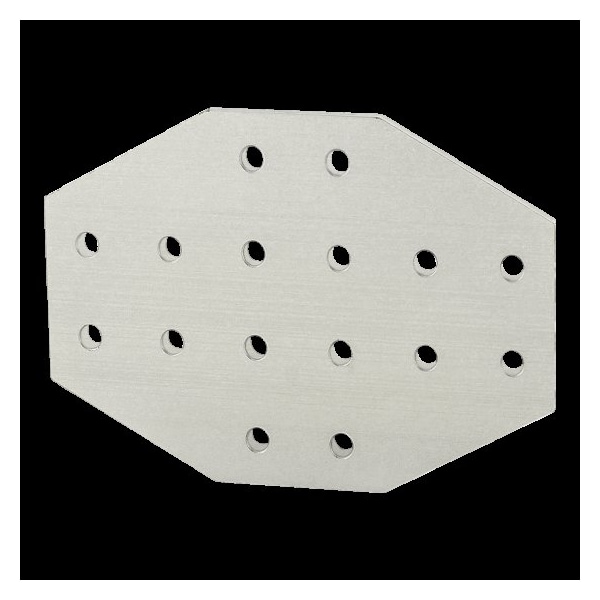 80/20 CrossJoiningPlate, Alum, Slvr, 4in, 13/64in 4170 - main