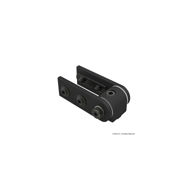 80/20 Black 10 S 0 Degree Living Hinge 4180-BLACK - main