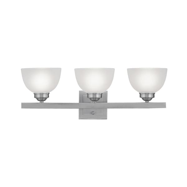 Livex Lighting Somerset 3 Light Brushed Nickel Bath Vanity 4203-91 - main