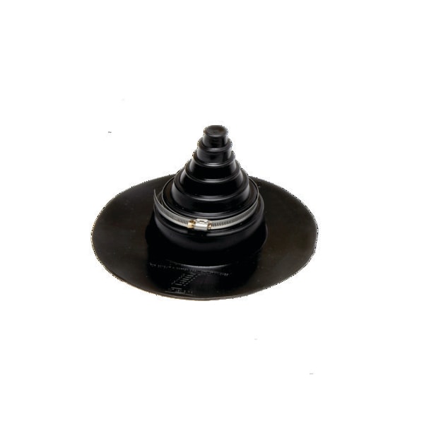 Portals Plus Roof Flashing With Adhesive Tape Ring, Medium, Black EPDM, 1"-6" 42510 - main