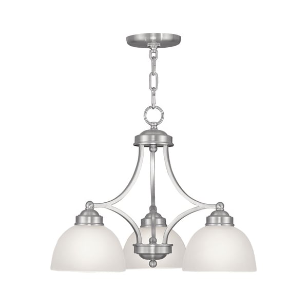 Livex Lighting Somerset 3 Light Brushed Nickel Chandelier 4223-91 - main