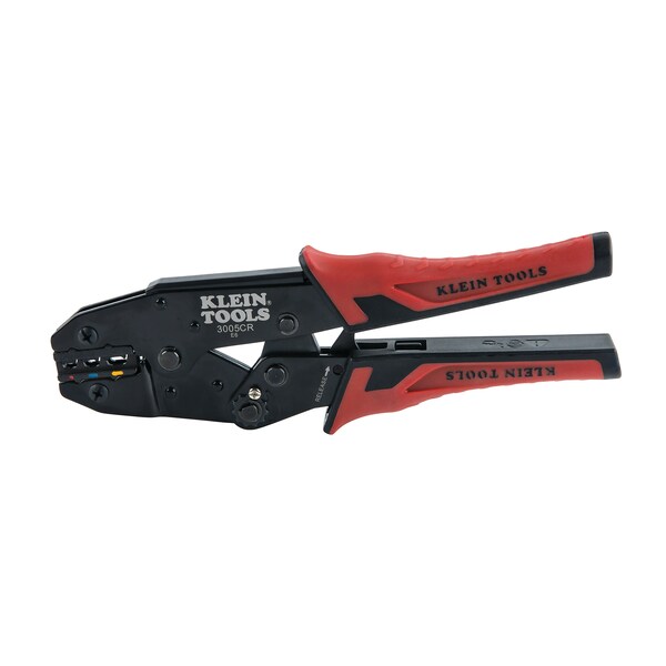 Klein Tools Ratcheting Crimper, 1022 AWG Insulated Terminals 3005CR Zoro